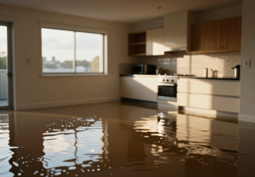 Water damage in heritage Northbridge property before treatment